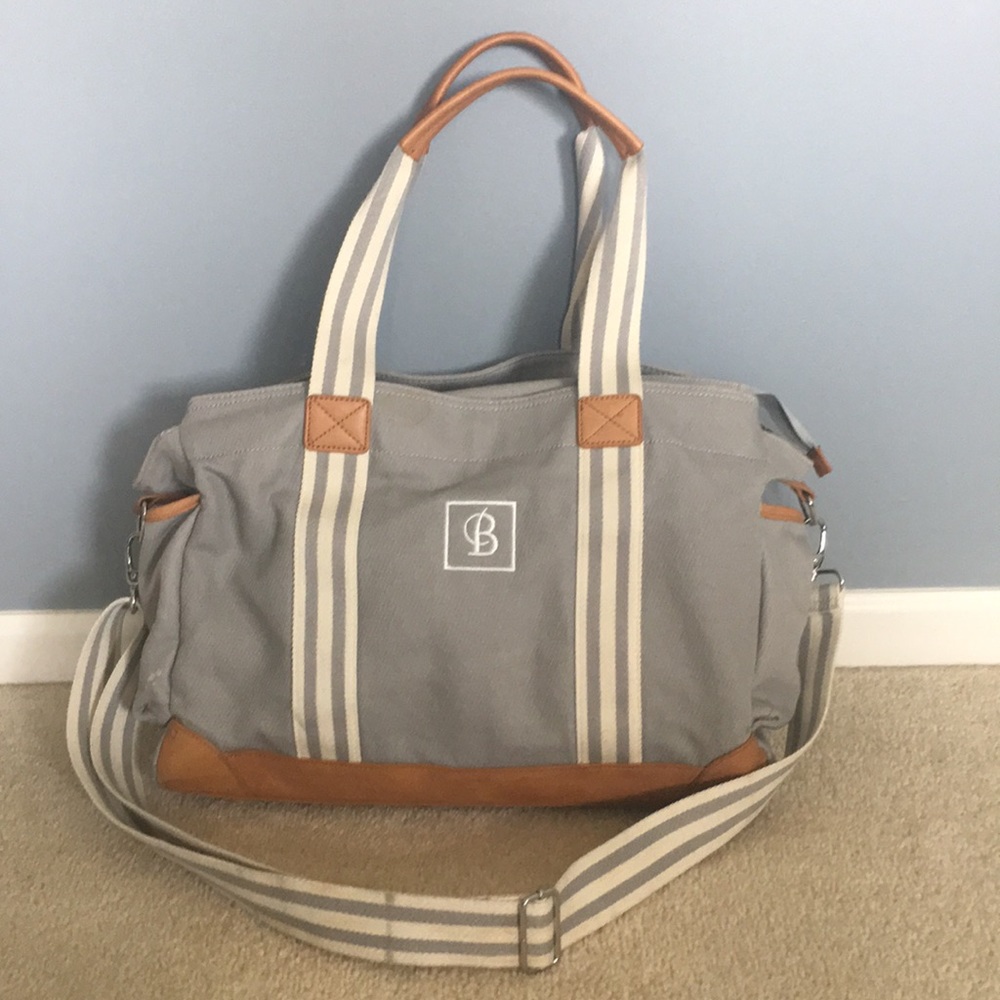 Pottery barn kids embroidered classic diaper bag